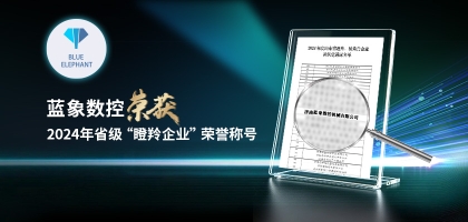 輕舟已過萬重山，藍(lán)象數(shù)控榮獲2024年度省“瞪羚企業(yè)”榮譽